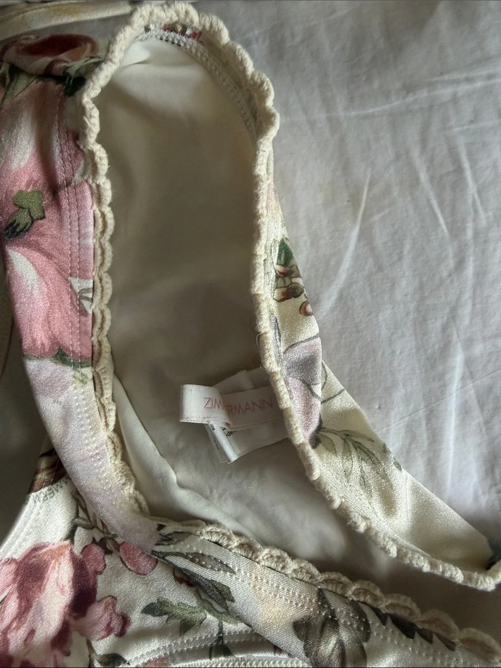 Zimmermann cream bikini